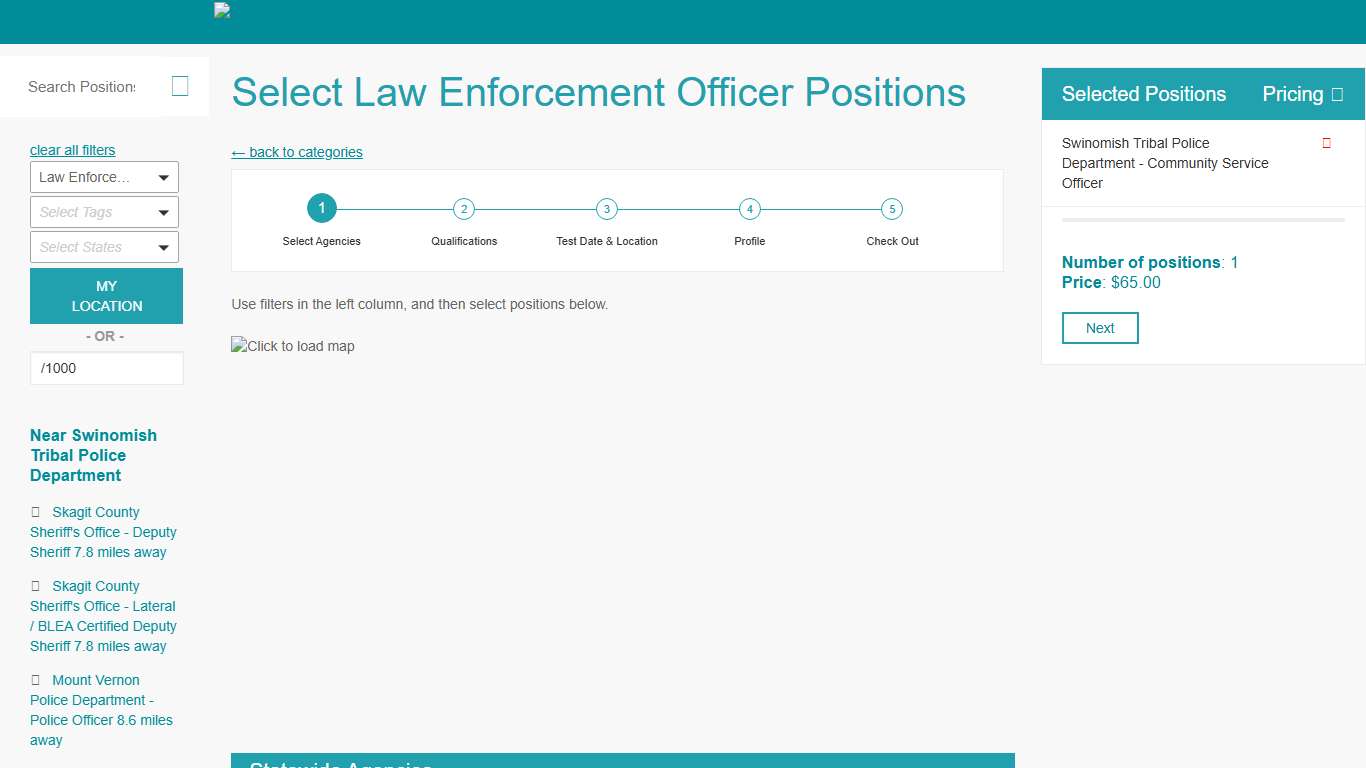 Public Safety Testing - Positions